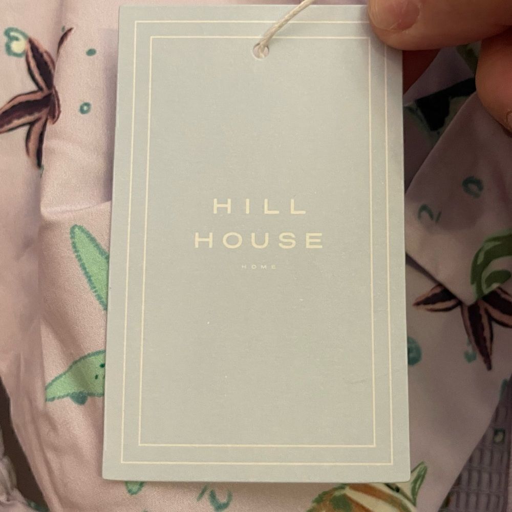 Hill House NWT Isabella Sea Creature Smocked Ballon Sleeve Crop Top Medium - Picture 6 of 8